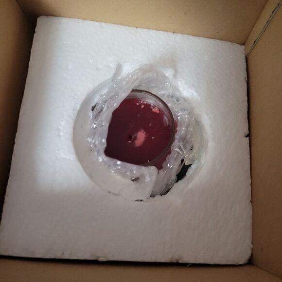 Amy's Loft 5" Stoneware Snowman Winter Candle Lamp w/ Yankee Candle - Picture 11 of 12